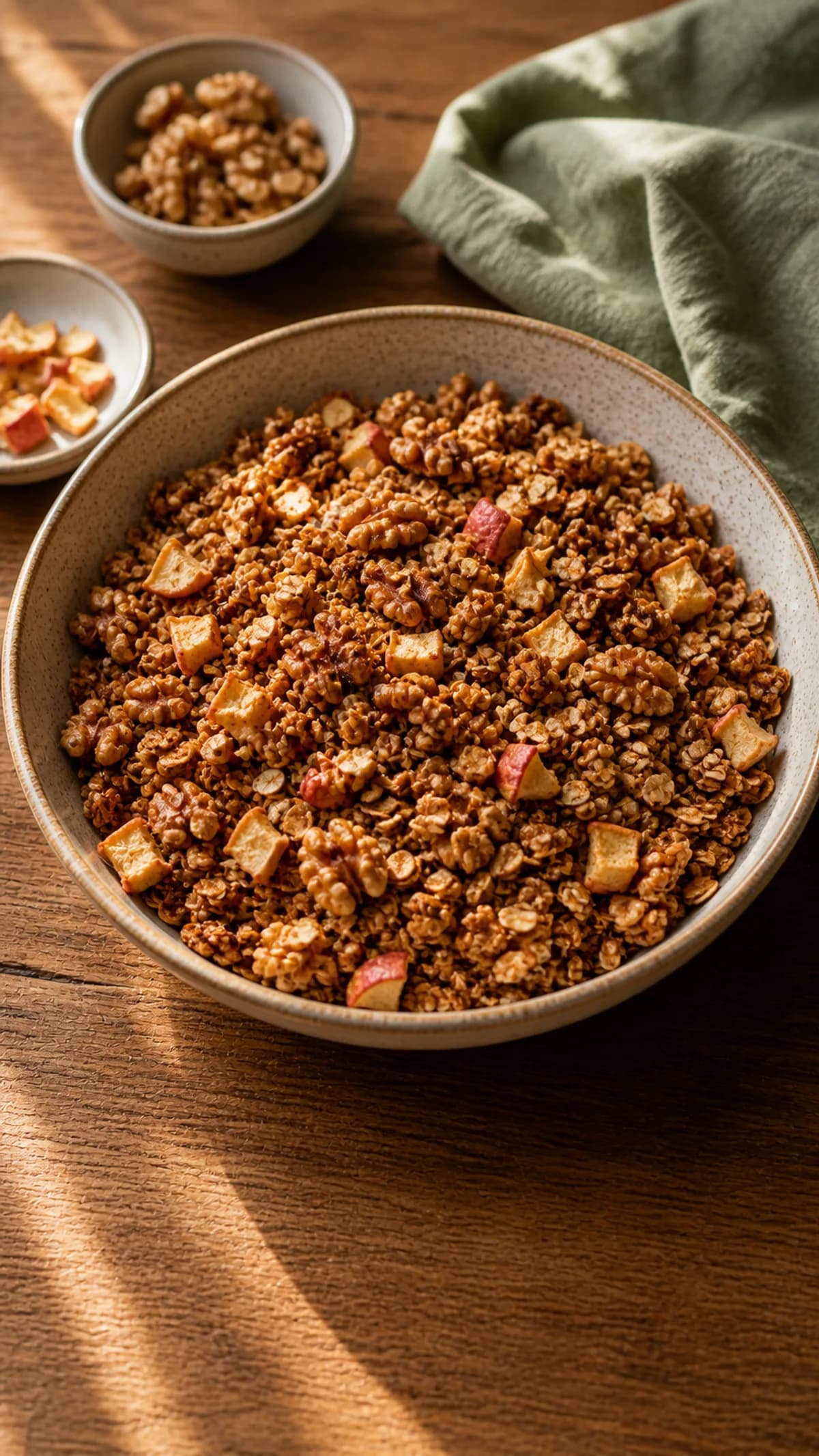 Apple Cinnamon Walnut Granola in the Narrated food library