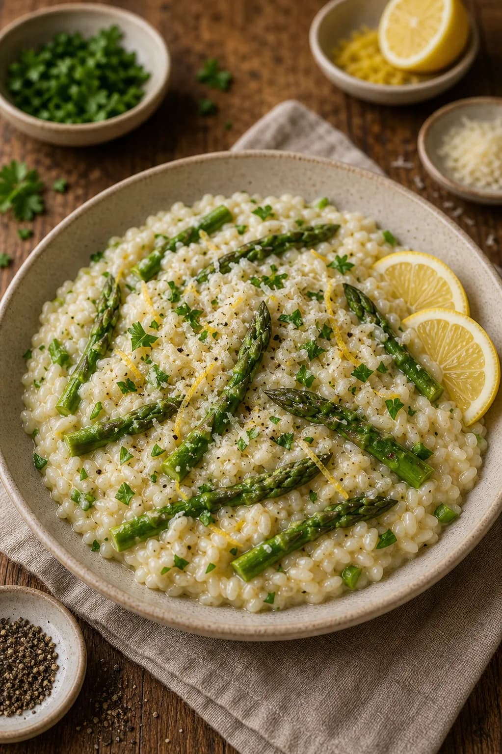 Asparagus & Lemon Risotto in the Narrated food library