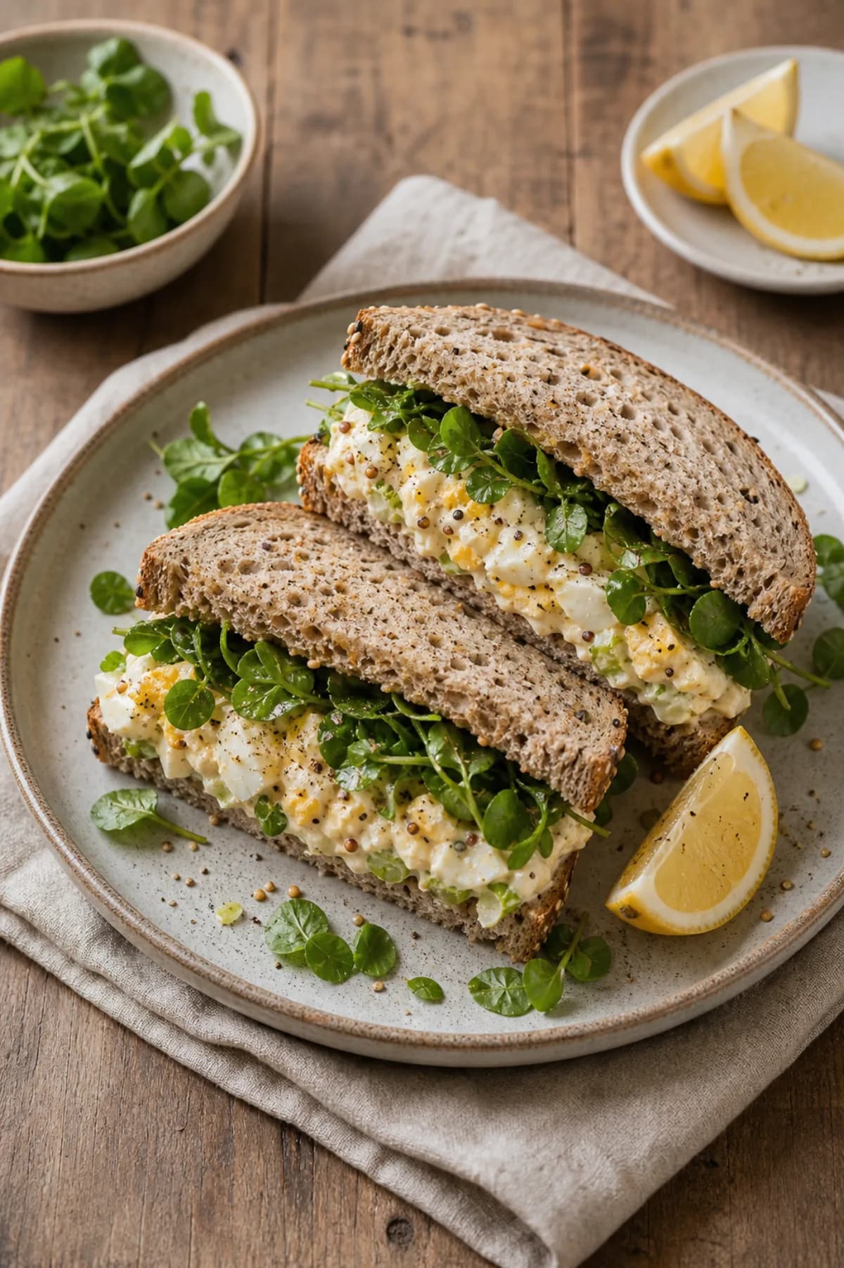 Egg Mayo & Watercress Sandwich in the Narrated food library