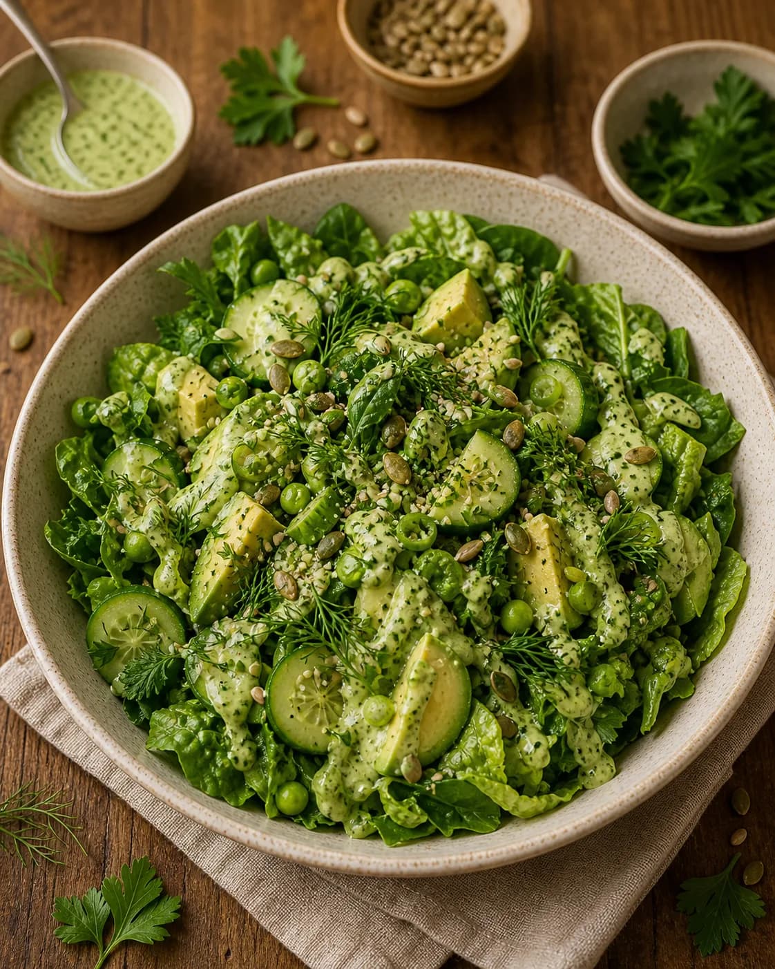 Green Goddess Salad in the Narrated food library