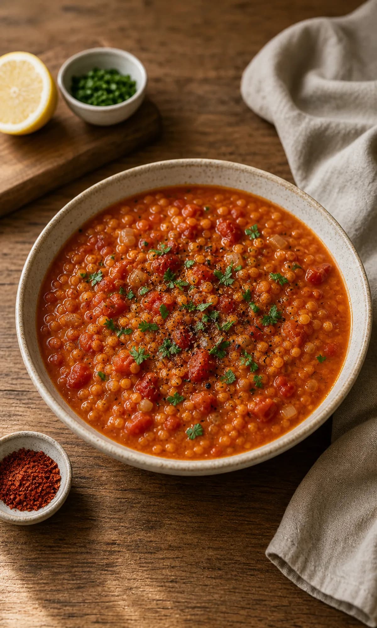Smoky Tomato & Red Lentil Soup in the Narrated food library