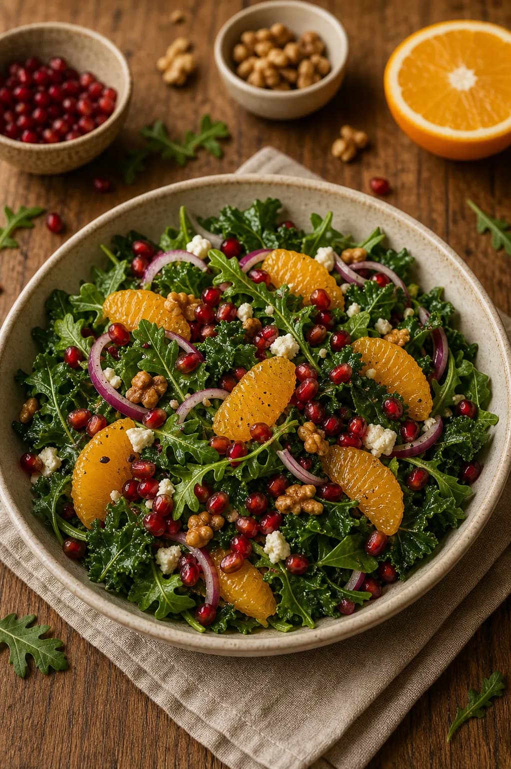 Pomegranate, Orange & Chicory Winter Salad in the Narrated food library