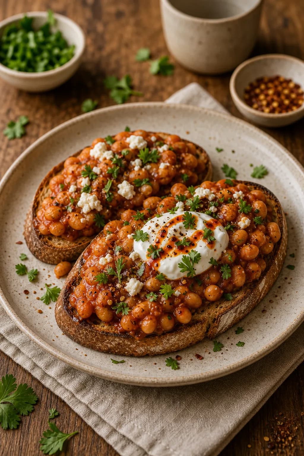 Smoky Beans on Toast in the Narrated food library
