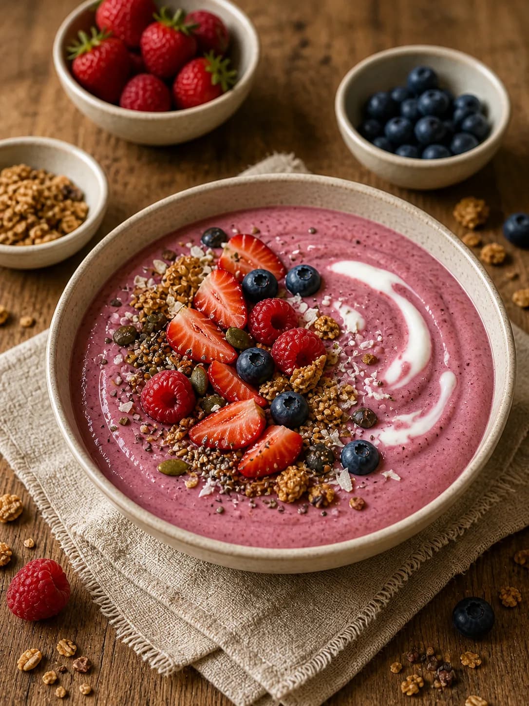 Summer Berry Smoothie Bowl in the Narrated food library
