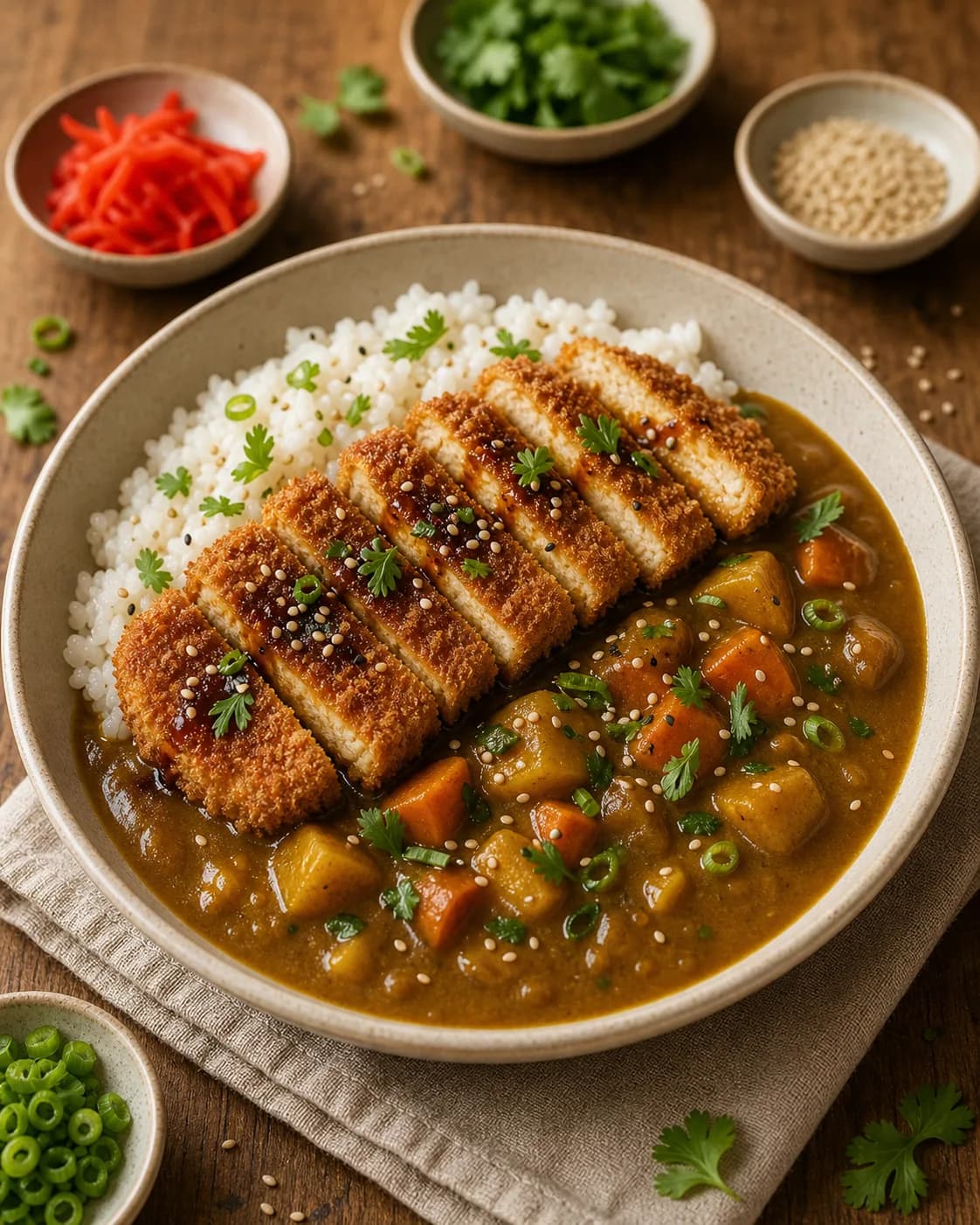 Tofu Katsu Curry in the Narrated food library