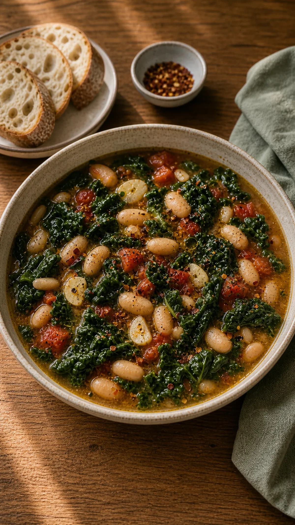 White Bean, Kale & Garlic Soup in the Narrated food library